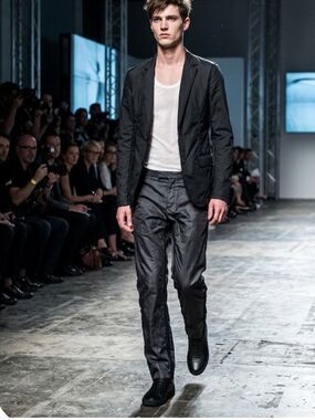 Martin Margiela Black Deconstructed Tuxedo Trousers - Size 46 (US 30/Small)